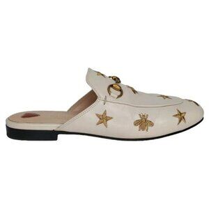 Gucci Princetown Horsebit Bee & Star Embroidered Loafer Mule